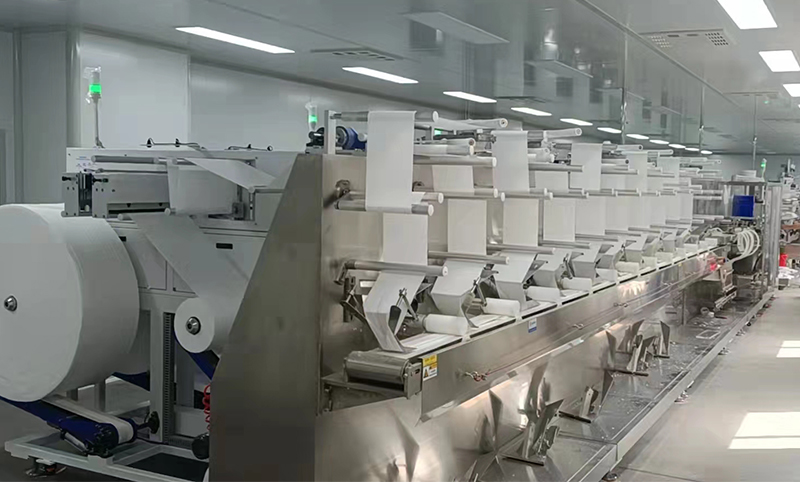 双小卷12道湿巾加工设备