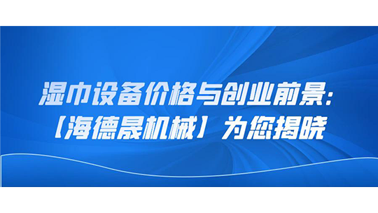 湿巾设备价格与创业前景:【海德晟机械】为您揭晓 湿巾设备价格与创业前景:【海德晟机械】为您揭晓
