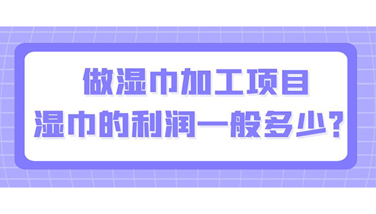 做湿巾加工项目,湿巾的利润一般多少? 做湿巾加工项目,湿巾的利润一般多少?