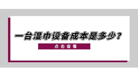 一台湿巾设备成本是多少? 一台湿巾设备成本是多少?