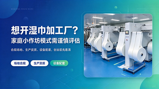 想开湿巾加工厂？家庭小作坊模式需谨慎评估