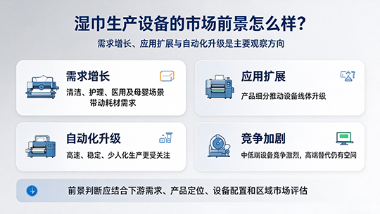 湿巾生产设备的市场前景怎么样? 湿巾生产设备的市场前景怎么样?